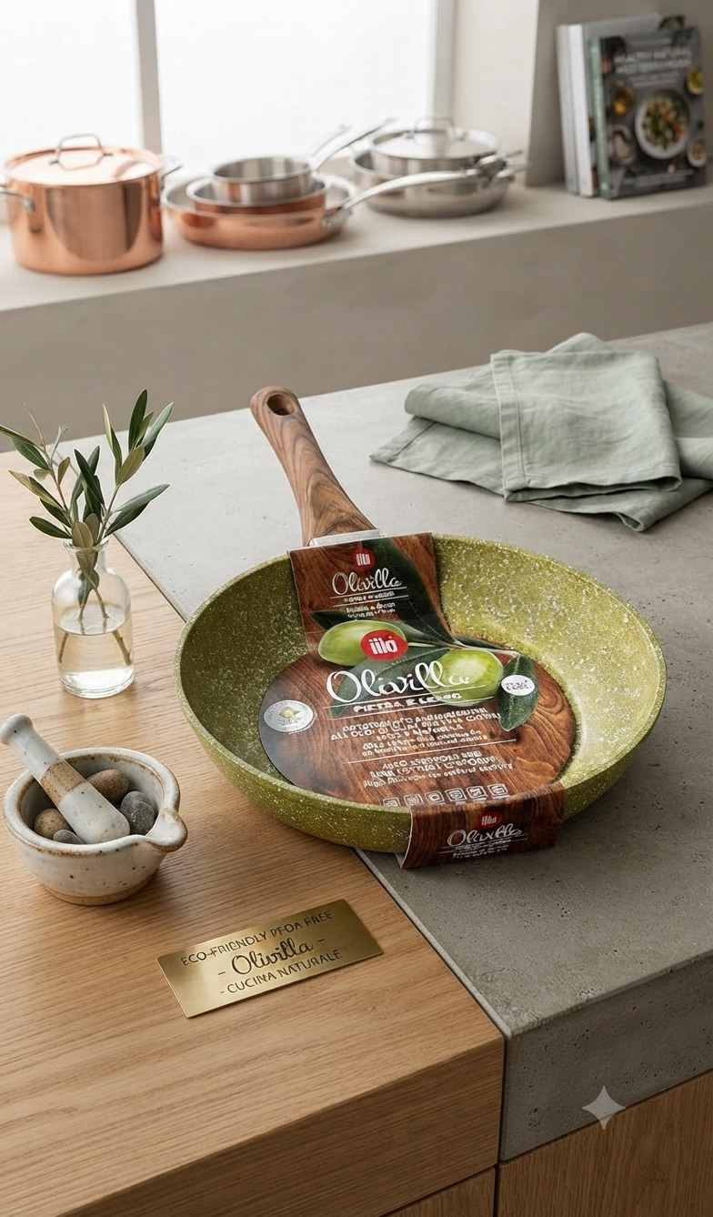 Padella Antiaderente Effetto Pietra – 100% PFOA Free