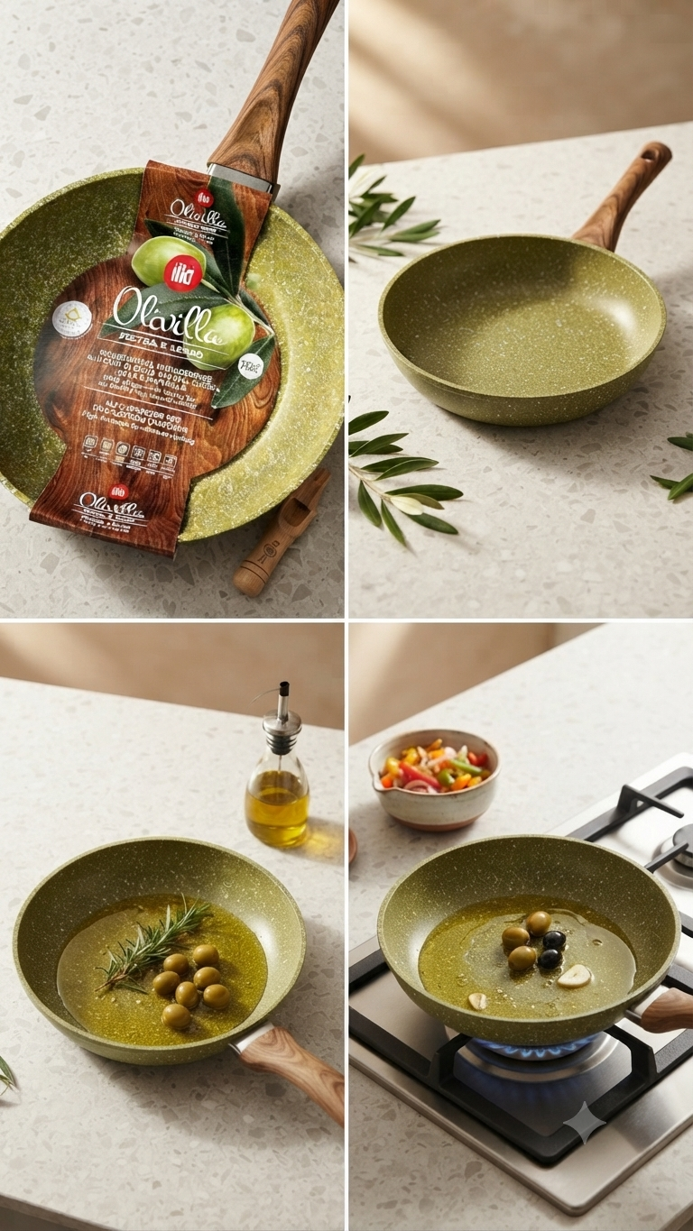 Padella Antiaderente Effetto Pietra – 100% PFOA Free