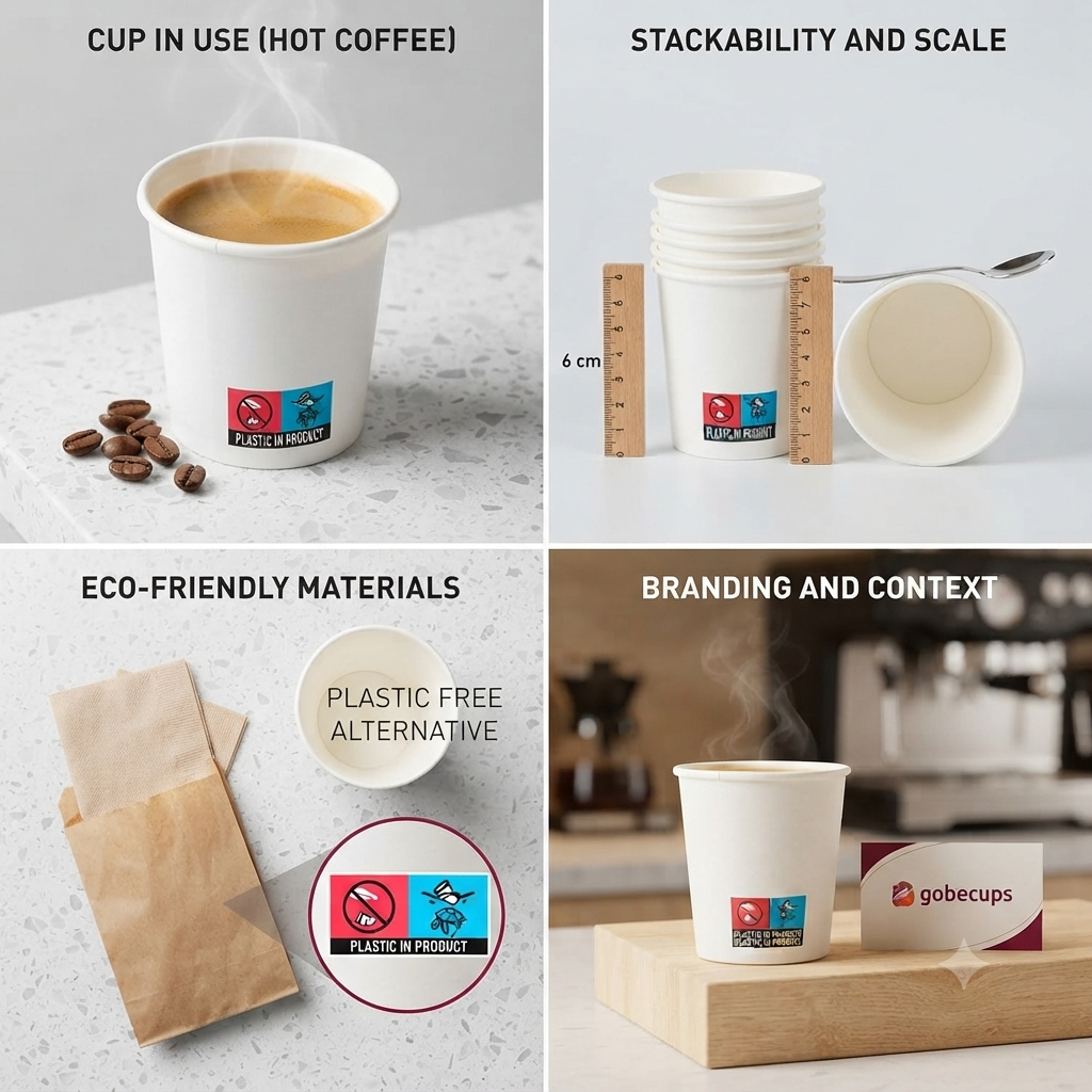 500 bicchierini da caffè in carta bianchi – 110 ml
