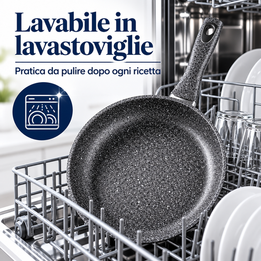 Padella antiaderente Auricom Serie Pietra – Diametri da 20 a 30 cm