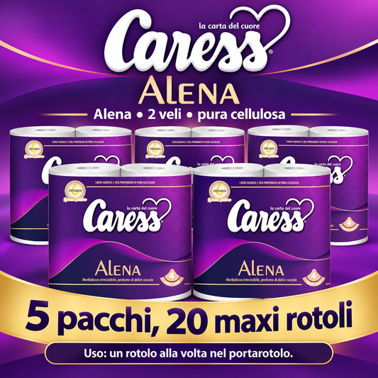 20 maxirotoli carta igienica Caress Alena profumata – 2 veli